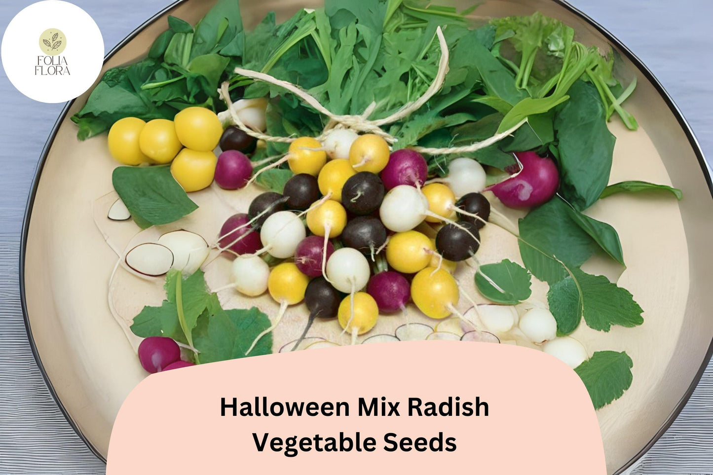 500+ Halloween Mix Radish Seeds – Colorful Heirloom Blend, Fast-Growing