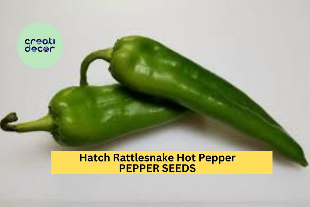 3pcs of 250mg Hatch Rattlesnake Hot Pepper Seeds – Bold, Smoky Chili Seeds for Planting – Ideal for Grilling, Salsas & Spicy Dishes