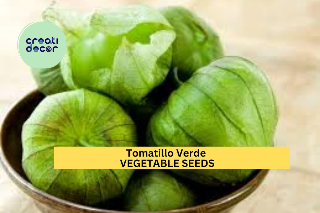 3pcs of 100mg Tomatillo Verde Seeds – Tart Green Husk Tomato for Salsa Verde & Cooking – Easy Grow Vegetable Seeds for Planting