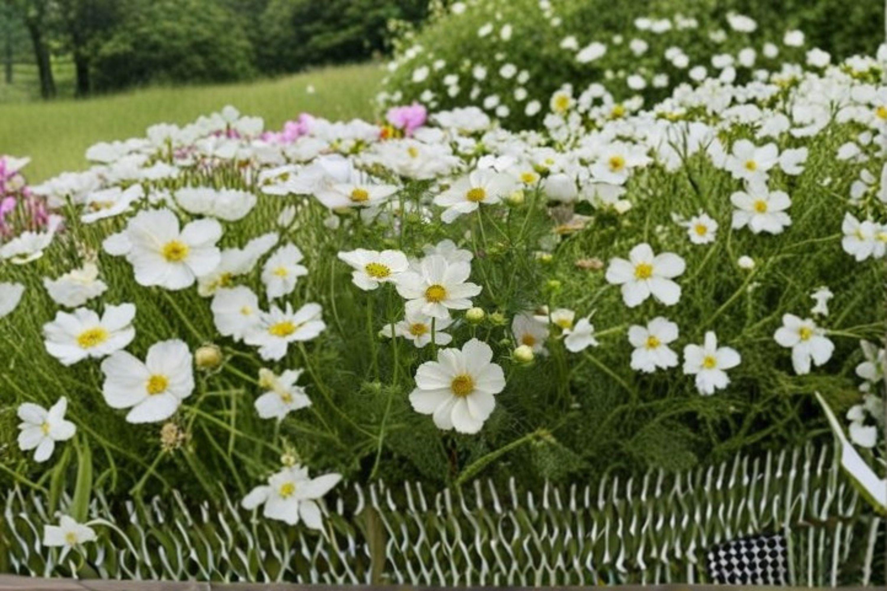 Cosmos – Purity 100 Seeds | Classic White Cosmos | Elegant Blooms | Easy & Fast Growing Annual
