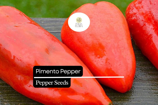 25 Seeds Pimento Pepper (Capsicum annuum) – Sweet and Mild Heirloom Variety for Fresh Eating and Preserving