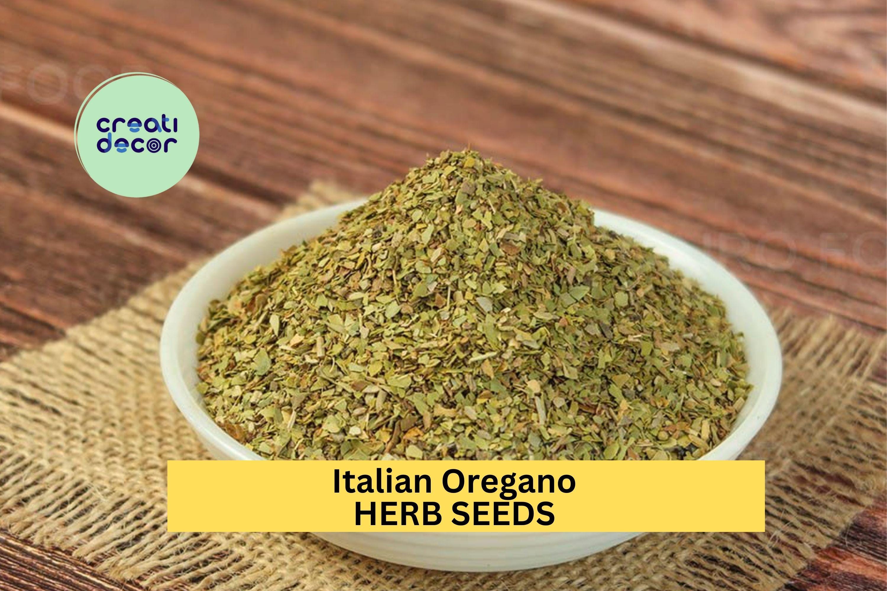 3pcs of 100mg Italian Oregano Seeds – Classic Culinary Herb for Pizza, Pasta, and Mediterranean Garden Planting