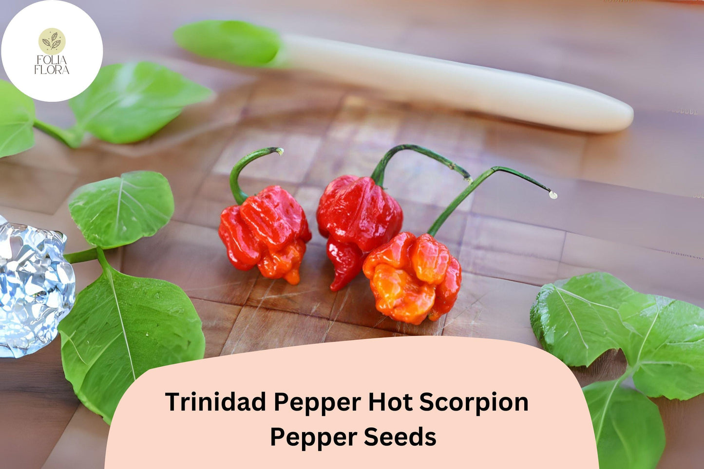 25 Trinidad Scorpion Pepper Seeds | Extremely Hot Chili | Rare Heirloom | Non-GMO | Grow the Heat!