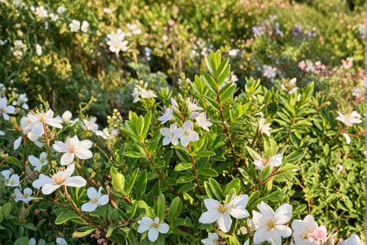 Hebe 'McKeanii' | Compact Evergreen Shrub | White Flowering Hebe | Dwarf Shrub | Low Maintenance Plant | Pollinator Friendly | Live Plant