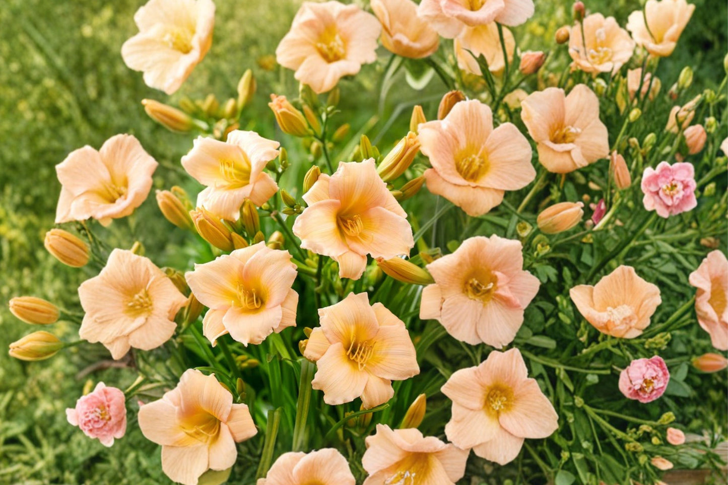 Hemerocallis 'Mini Pearl' | Peach Reblooming Daylily | Dwarf Daylily | Live Perennial | Bareroot or Potted | Fall 2026 Pre-Order
