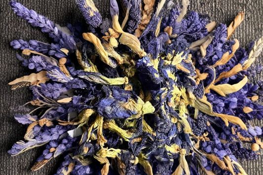 Organic Butterfly Pea Flower Tea, Clitoria ternatea, Natural Blue Herbal Tea, Caffeine Free Floral Tea, Dried Flowers