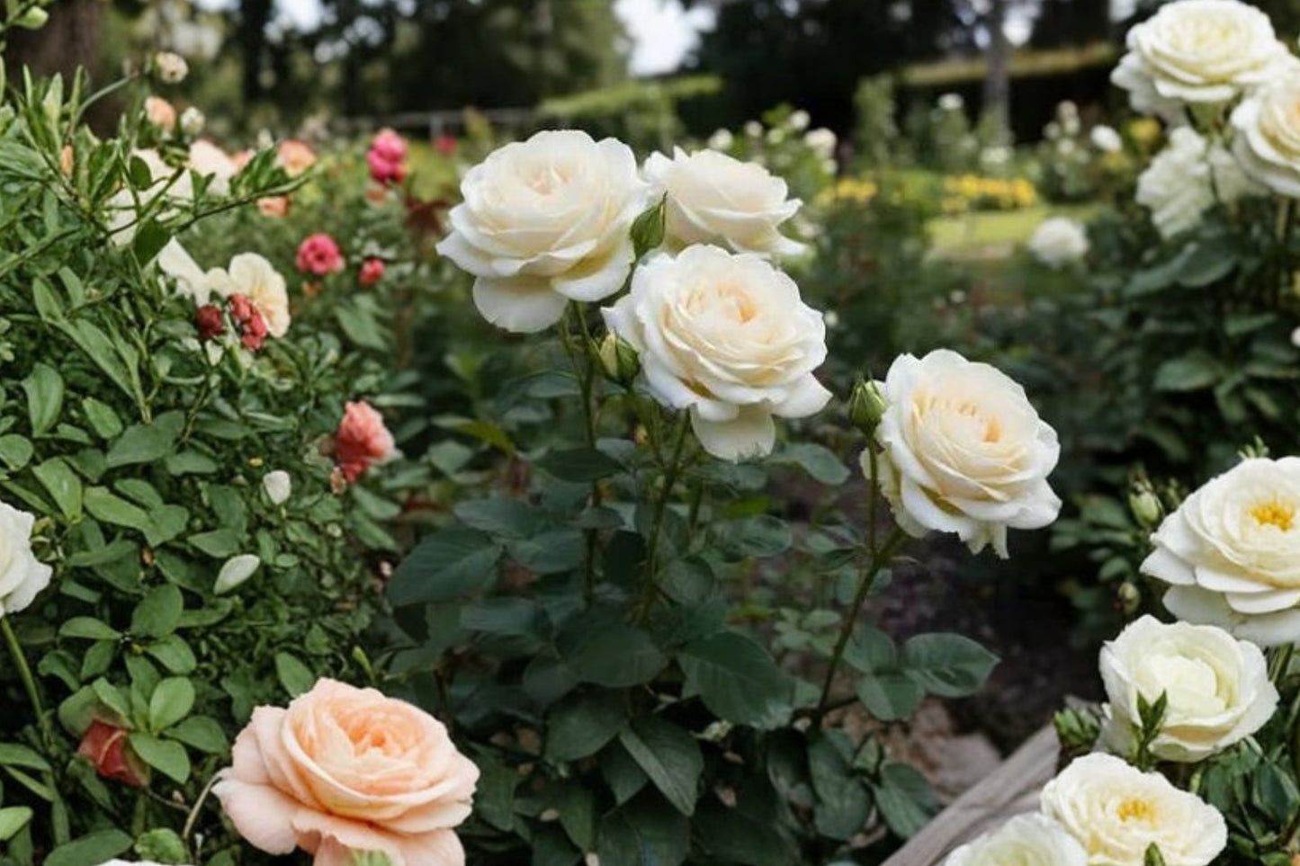 JFK White Rose Cuttings | 3 Unrooted 6-Inch Live Rose Cuttings | Rosa 'John F. Kennedy' Propagation