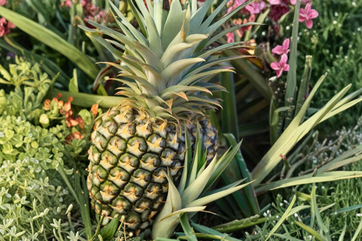 Florida Special Pineapple Live Plant | Ananas comosus | Live Starter Fruit Plant | Tropical Edible Pineapple | Easy to Grow