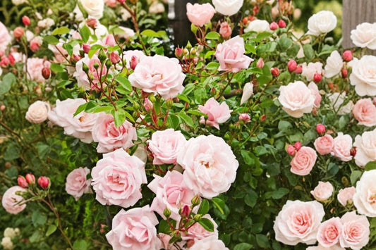 New Dawn Climbing Rose Live Plant | Soft Pink Repeat Bloomer | Fragrant Climbing Rose | 1 Quart Nursery Plant | Trellis Rose