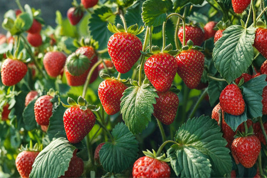 10 Eversweet Everbearing Strawberry Live Plants | Healthy Rooted Plugs | Fragaria Strawberry Starters | Edible Garden Plants