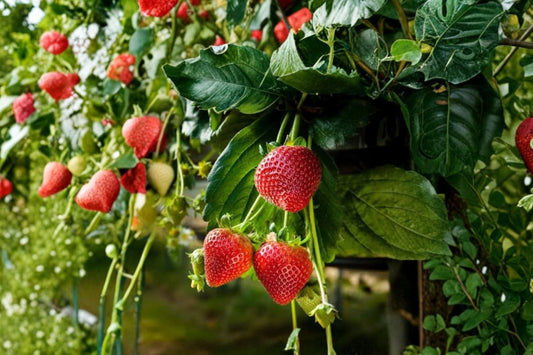 10 Eversweet Everbearing Strawberry Live Plants, Healthy Rooted Plugs, Fragaria Garden Starter Plants, Edible Berry Plants
