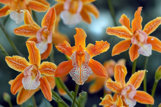 Myrmecatavola Tiger Lily Orchid Live Plant, Blooming Size, 4 Inch Pot, Collector Tropical Orchid