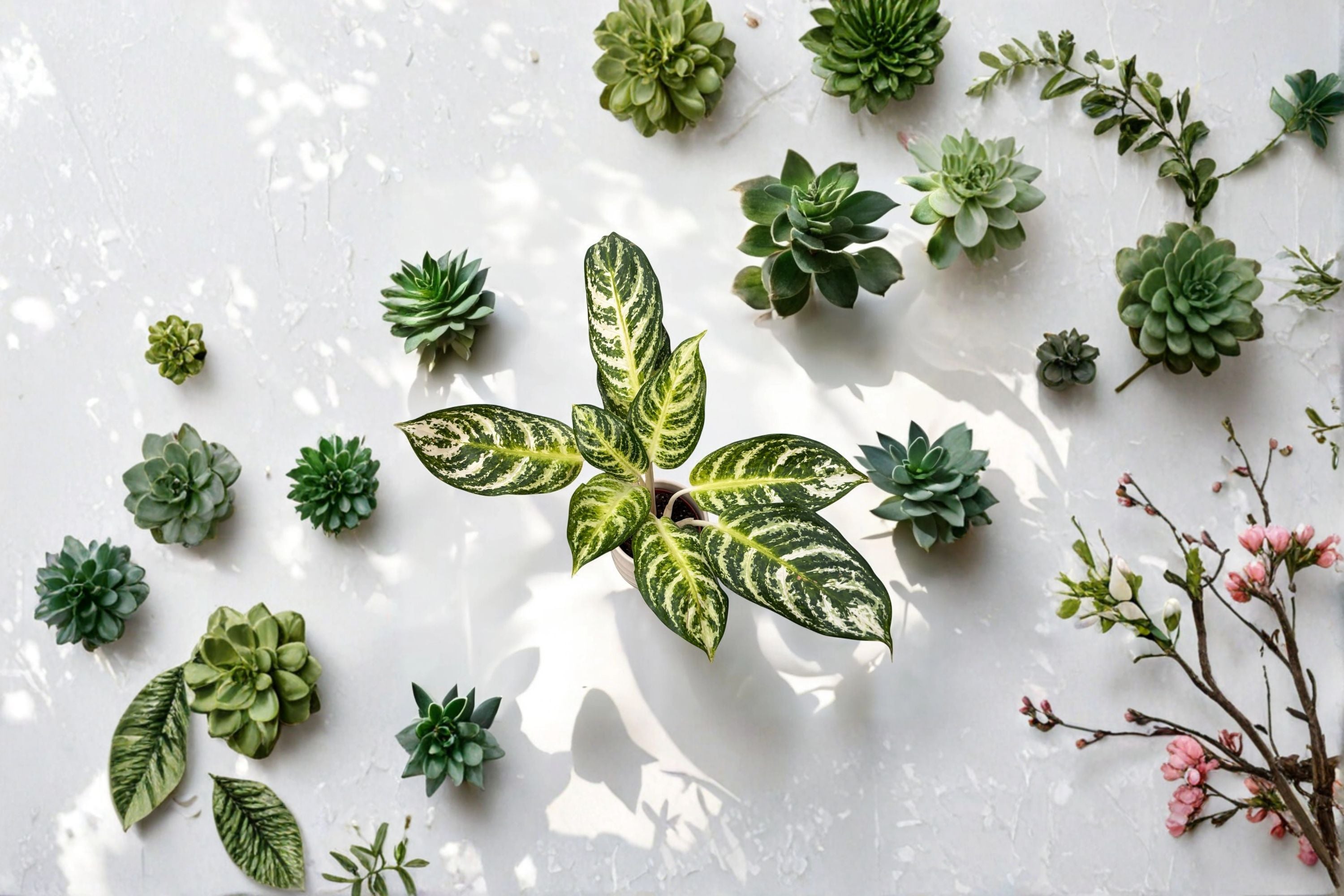 Aglaonema Zebra Plant – Chinese Evergreen – Easy Care Low Light Houseplant – Tropical Indoor Plant – Patterned Foliage – Live Plant
