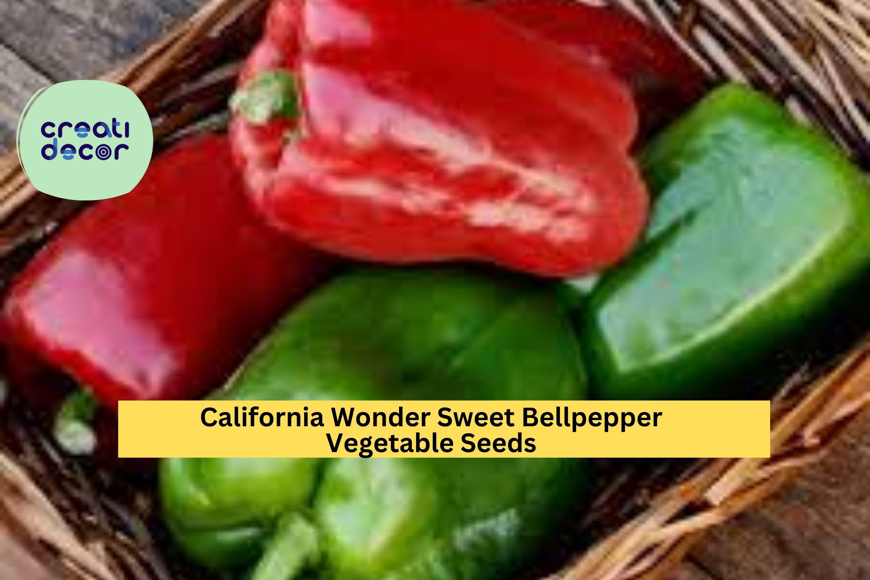 3pcs of 300mg California Wonder Bell Pepper Seeds – Sweet Green to Red Peppers for Home Gardens and Container Growing Seeds for Planting