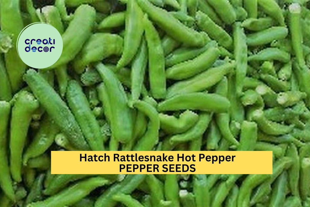 3pcs of 250mg Hatch Rattlesnake Hot Pepper Seeds – Bold, Smoky Chili Seeds for Planting – Ideal for Grilling, Salsas & Spicy Dishes