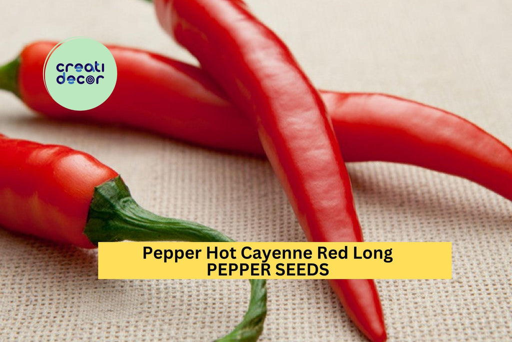 3pcs of 300mg Cayenne Red Long Hot Pepper Seeds – Spicy Heirloom Chili for Drying, Powder, and Garden Planting Seeds for Planting