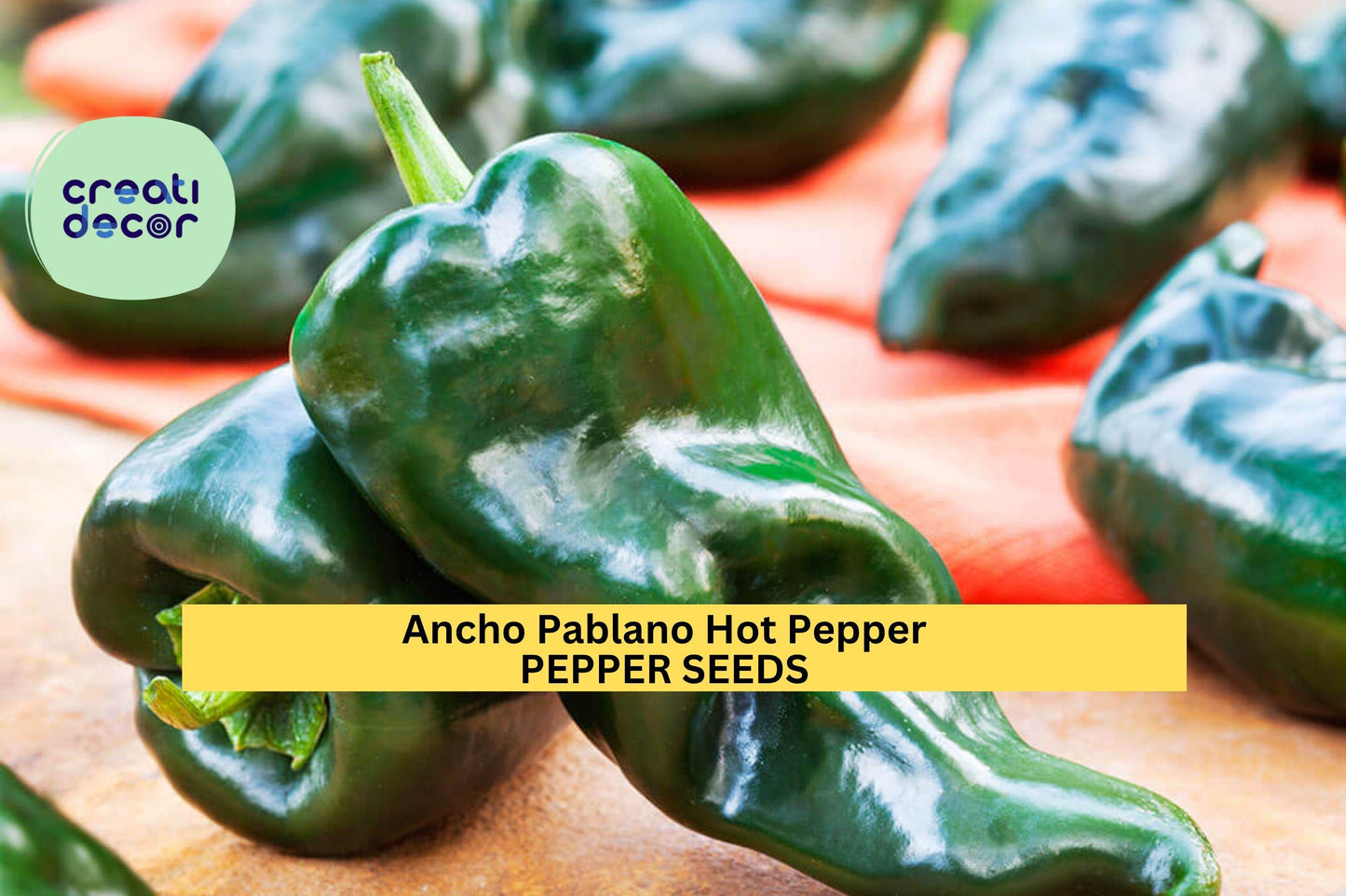 3pcs of 250mg Ancho Poblano Hot Pepper Seeds – Mild Chili for Roasting, Drying, or Salsas – Garden Vegetable Seeds , Seeds for Planting
