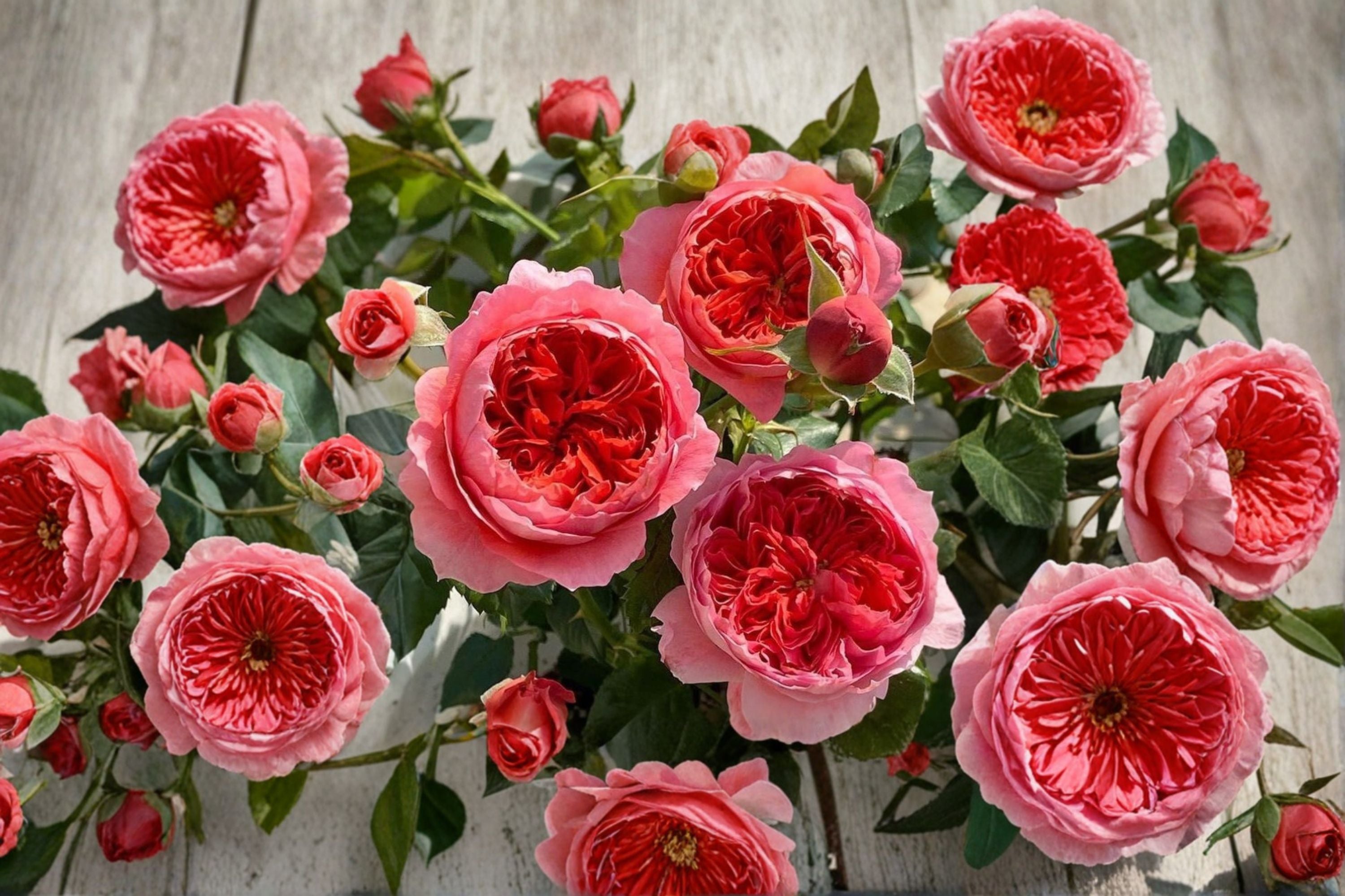 Cinnabar Bowl Rose Own Root Live Plant – 2 Year Old Garden Rose