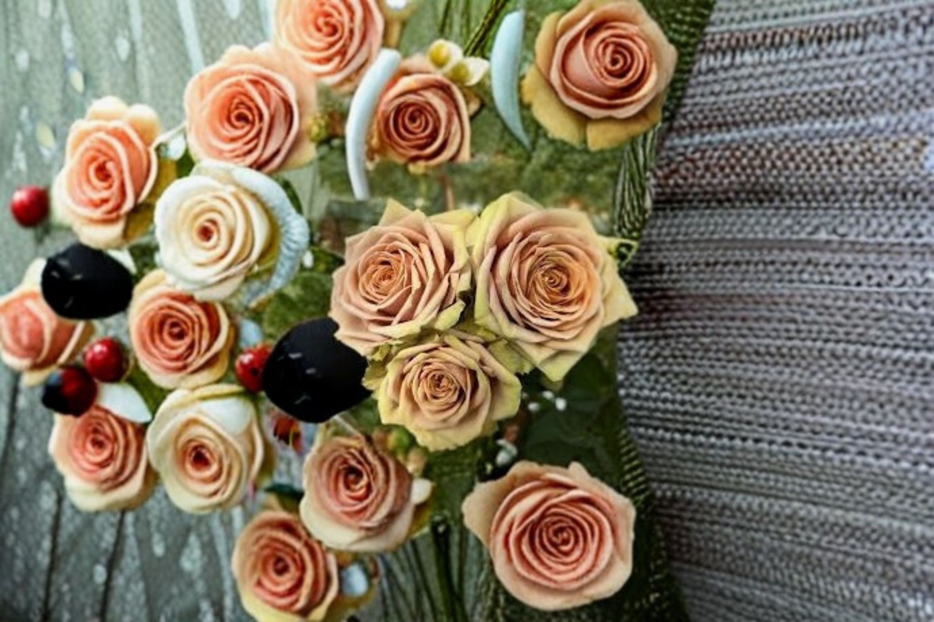 Teddy Bear Rose Live Plant – Warm Brown Cut Rose