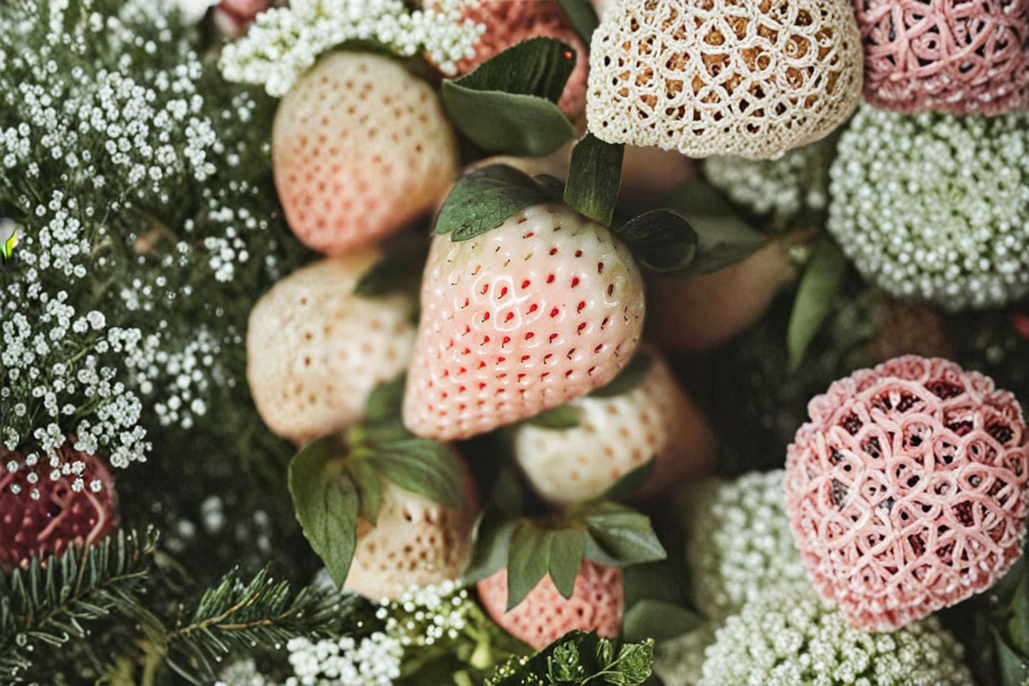 Hawaiian Pineberry 5 Live Bare Root Plants – White Strawberry – Fragaria × ananassa