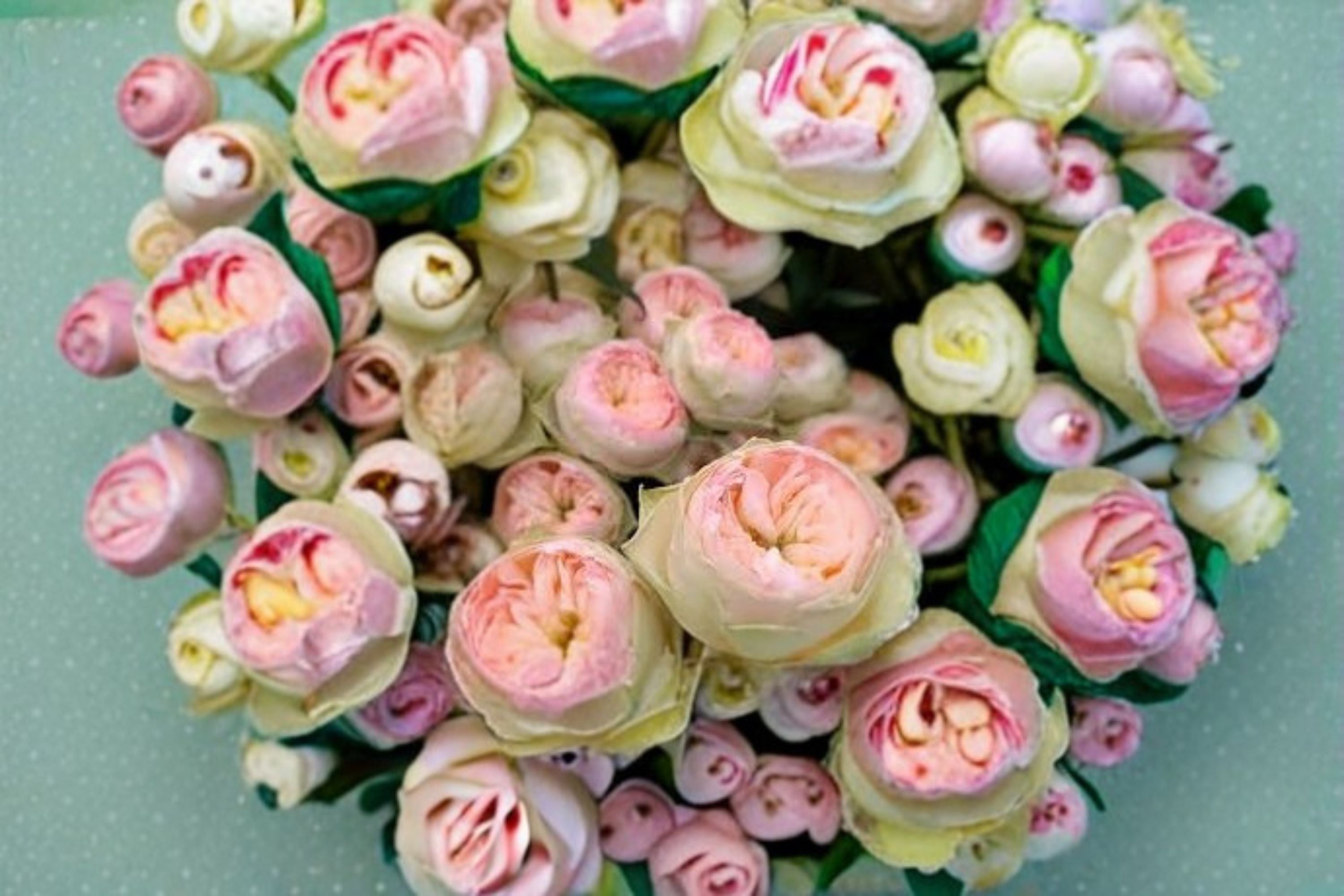 Pinky Pie Rose Live Plant – Pink Cream Garden Rose