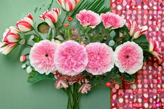 Ausimmon Rose Own Root Live Plant – Blush Pink Double Shrub Rose
