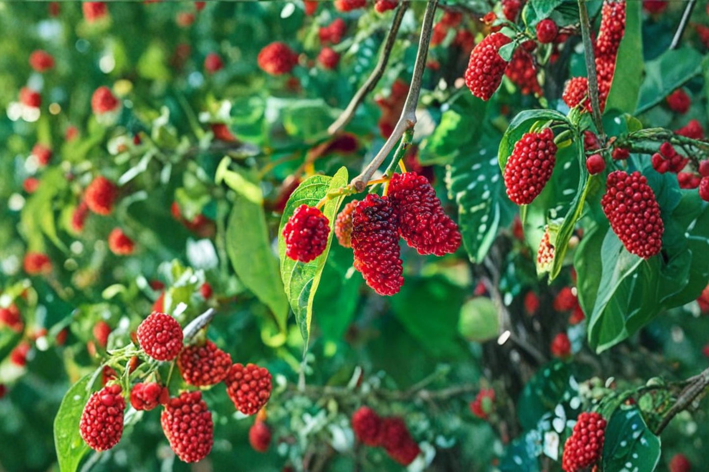2 Red Mulberry Live Plants – 4–6" Tall – No Pot – Morus rubra