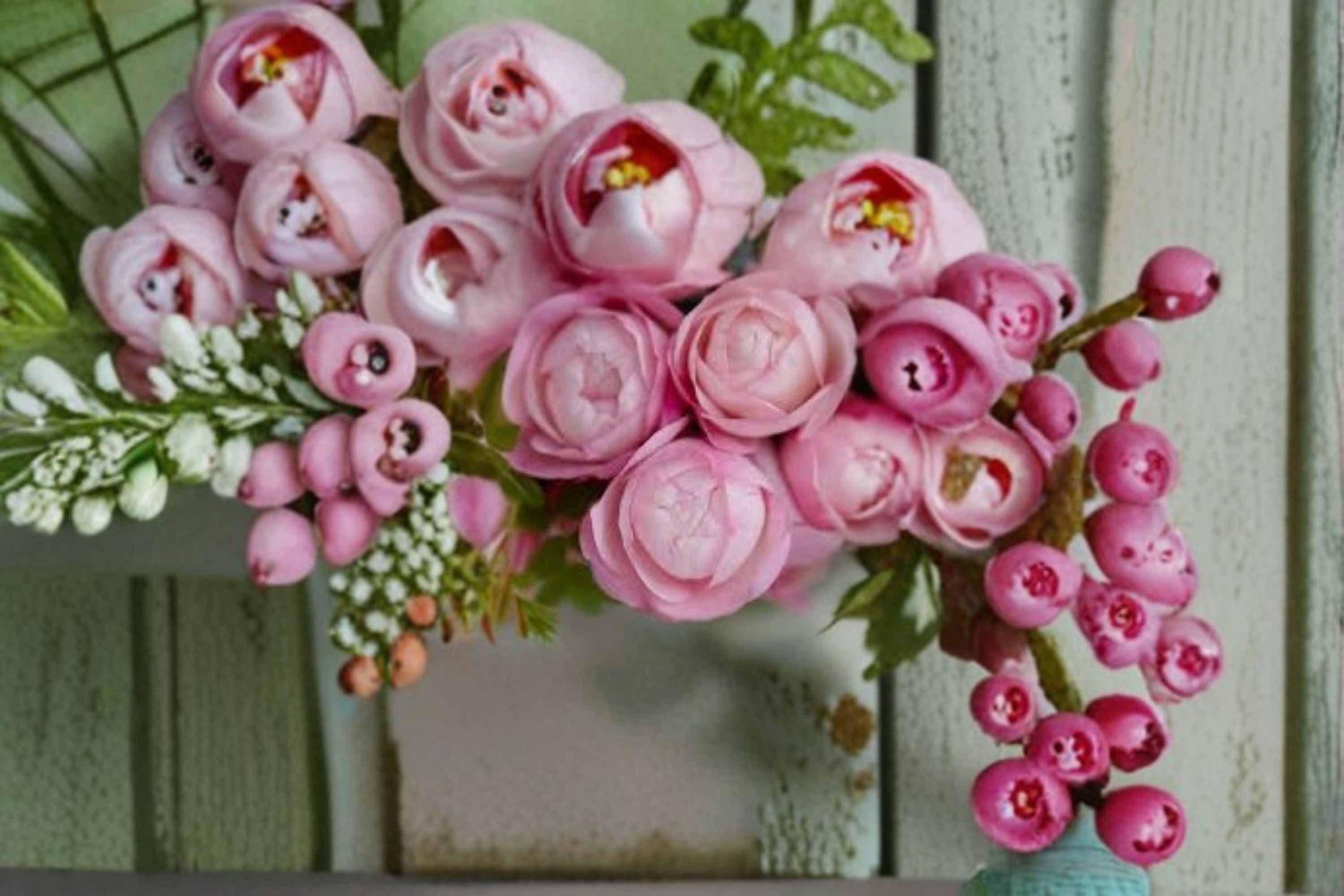 Strawberry Macaron Rose Live Plant – Fragrant Repeat Blooming Rose