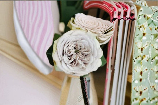 Silver Mine Rose Live Plant – Gray Pink Cut Rose with Green Outer Petals