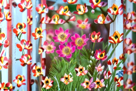 Windflower Seeds Anemone multifida Red White Wildflower Seeds Perennial Garden Flower Planting 100 Seeds