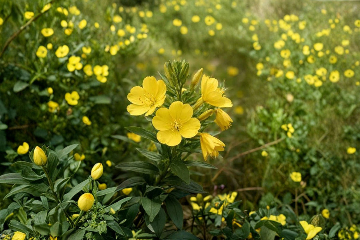 Evening Primrose Live Plant | Oenothera biennis | Yellow Flowering Plant | 3 Inch Starter Pot | Pollinator Garden Plant | Zones 4-9