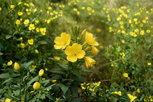 Evening Primrose Live Plant | Oenothera biennis | Yellow Flowering Plant | 3 Inch Starter Pot | Pollinator Garden Plant | Zones 4-9