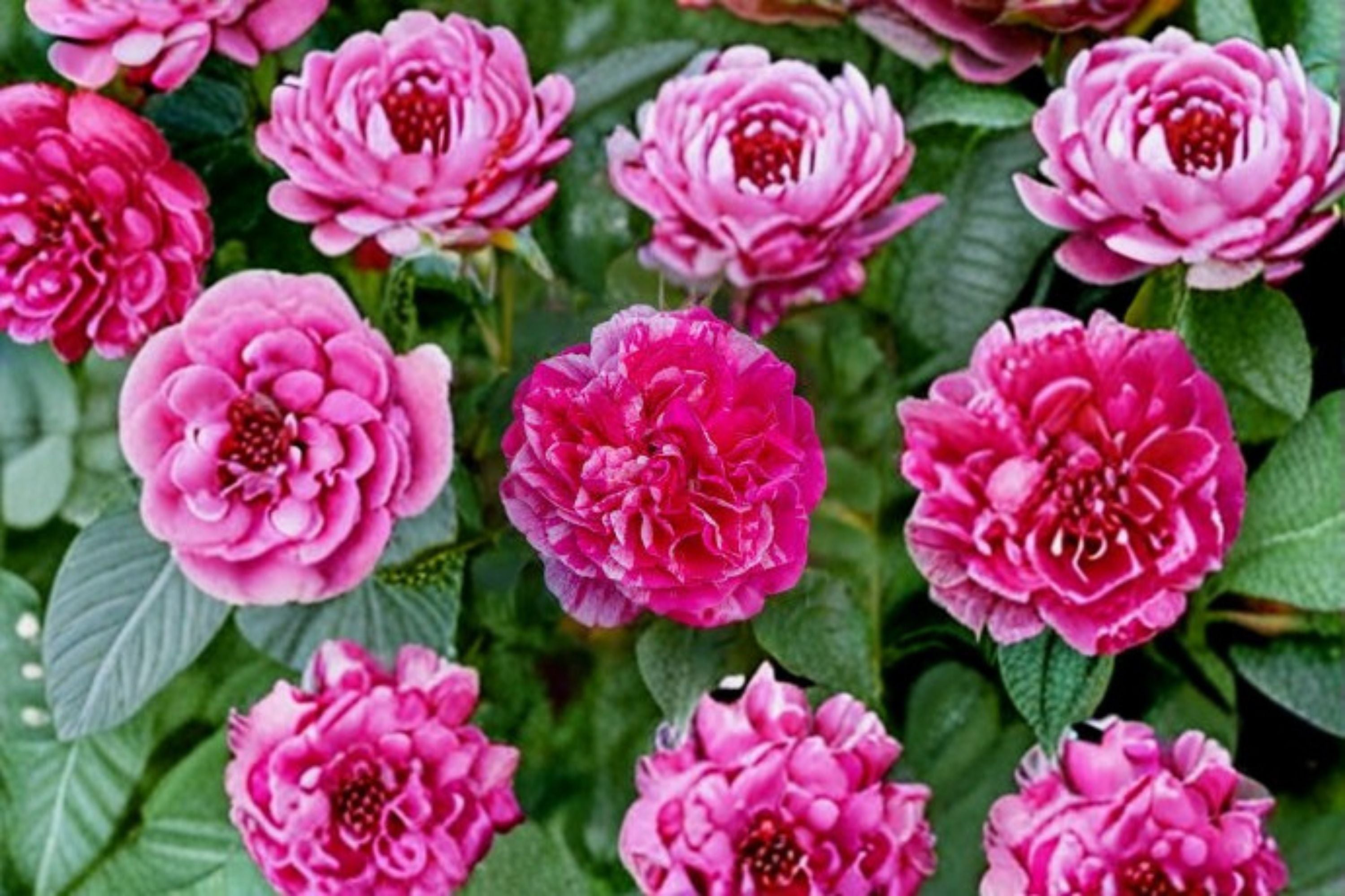 Raspberry Cream Twirl Climbing Rose Live Plant – 1.5 Gal Pink White Rose