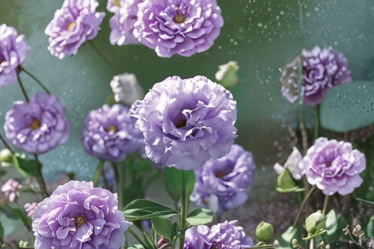 Lisianthus 'Rosita Lavender III' Live Plant Plug | 1-3 Inch Rooted Starter | Lavender Cut Flower Plant | Lisianthus Flower