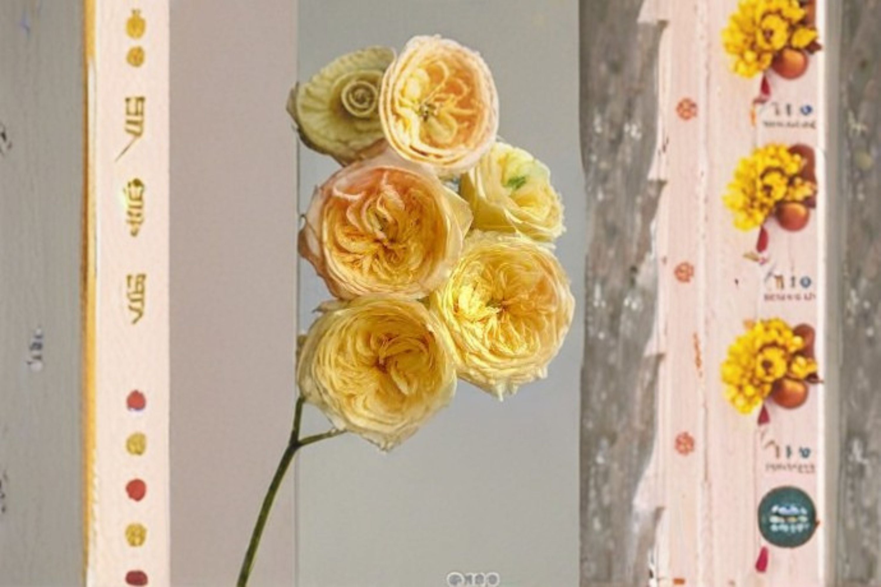 Chestnut Crisp Rose Live Plant – Yellow Pink Fragrant Cut Rose