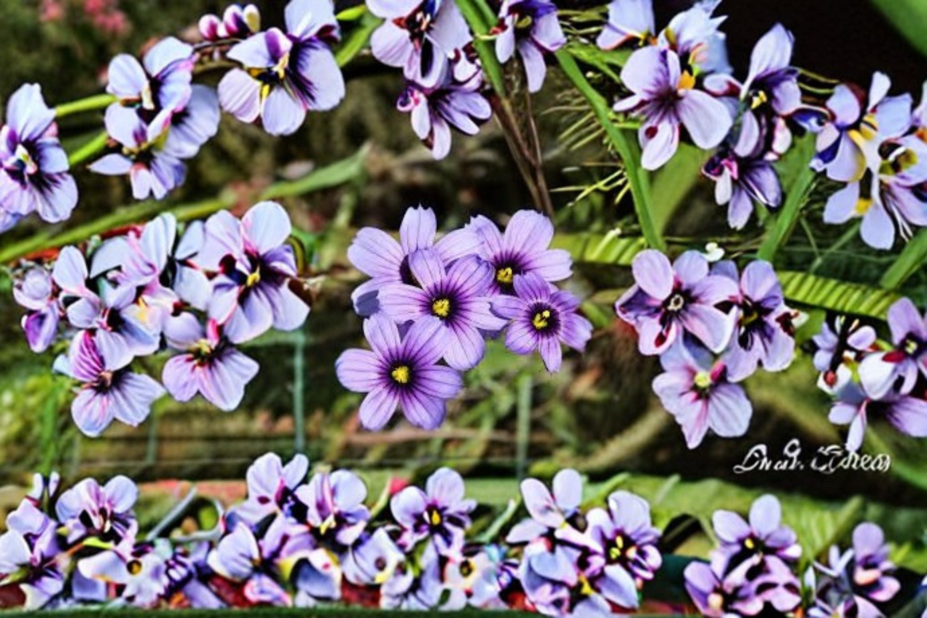 Blue Eyed Grass Seeds Sisyrinchium Bellum Native Blue Wildflower Perennial Garden Plant Border Meadow 100 Seeds
