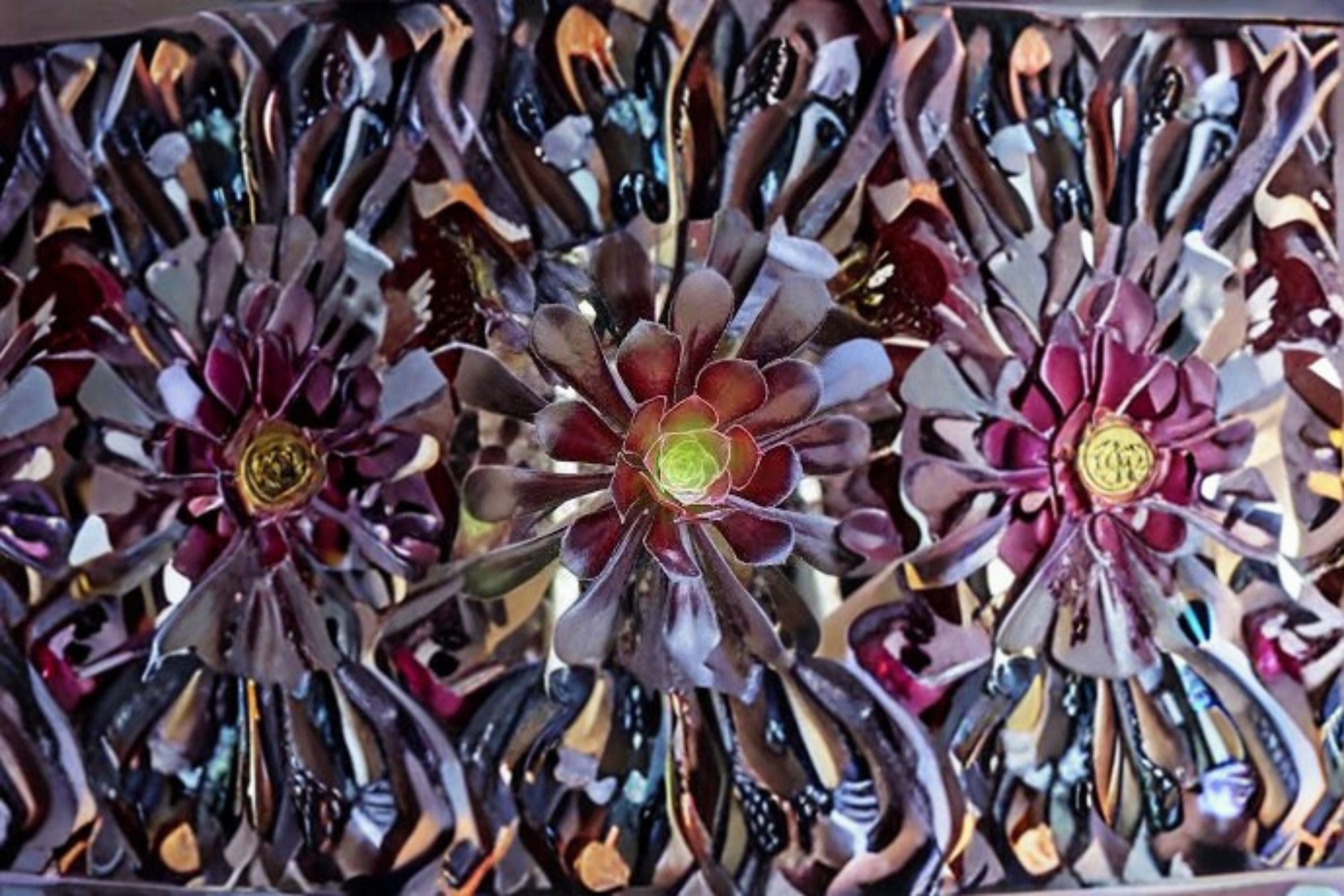 Black Rose Aeonium 2 Cuttings – Aeonium arboreum