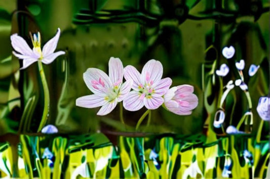 Spring Beauty Seeds Claytonia virginica Pink White Woodland Wildflower Seeds Native Garden Planting 20 Seeds