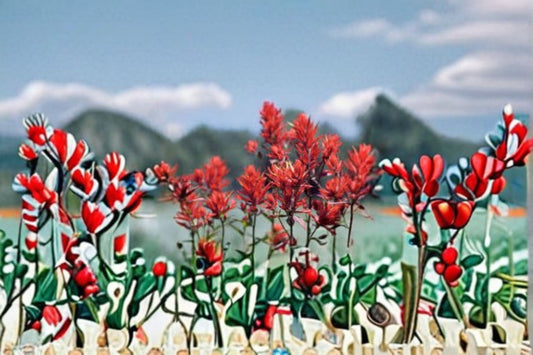 Wyoming Indian Paintbrush Seeds Castilleja linariifolia Red Wildflower Seeds Native Garden Planting 300 Seeds
