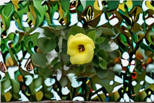 Hardy Yellow Rose of Sharon Seeds Hibiscus hamabo Yellow Flower Seeds Ornamental Shrub Garden Planting 10 Seeds