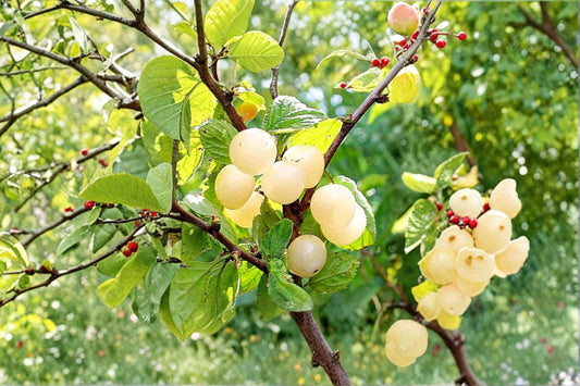 Nanking White Sweet Bush Cherry 1 Live Plant – 12–18" – Zones 2–7