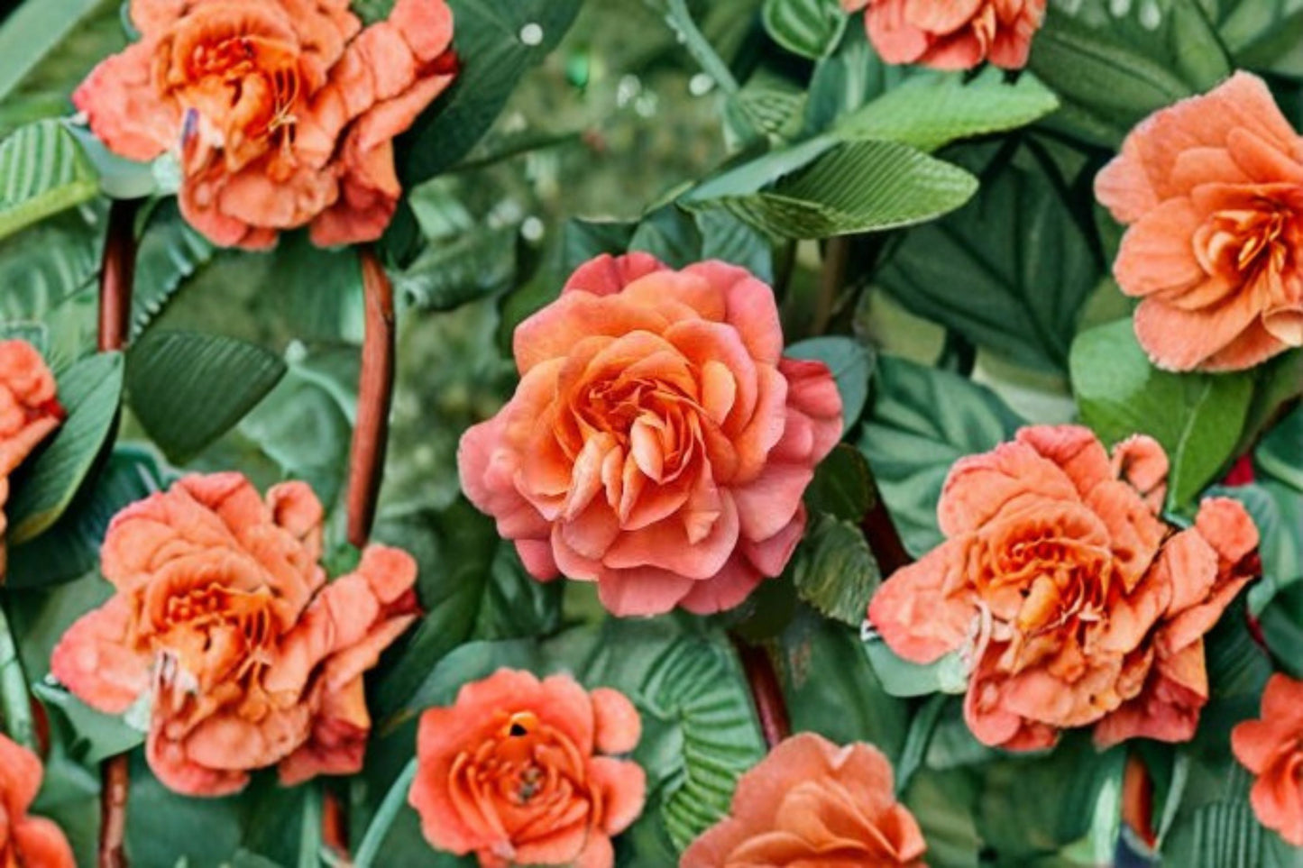 Westerland Climbing Rose Live Starter Plant – 4–6" Tall – Orange-Apricot – Rosa 'Westerland'