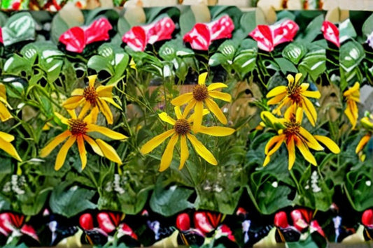 Wild Golden Glow Seeds Rudbeckia laciniata Yellow Coneflower Seeds Native Tall Wildflower Garden Planting 50 Seeds