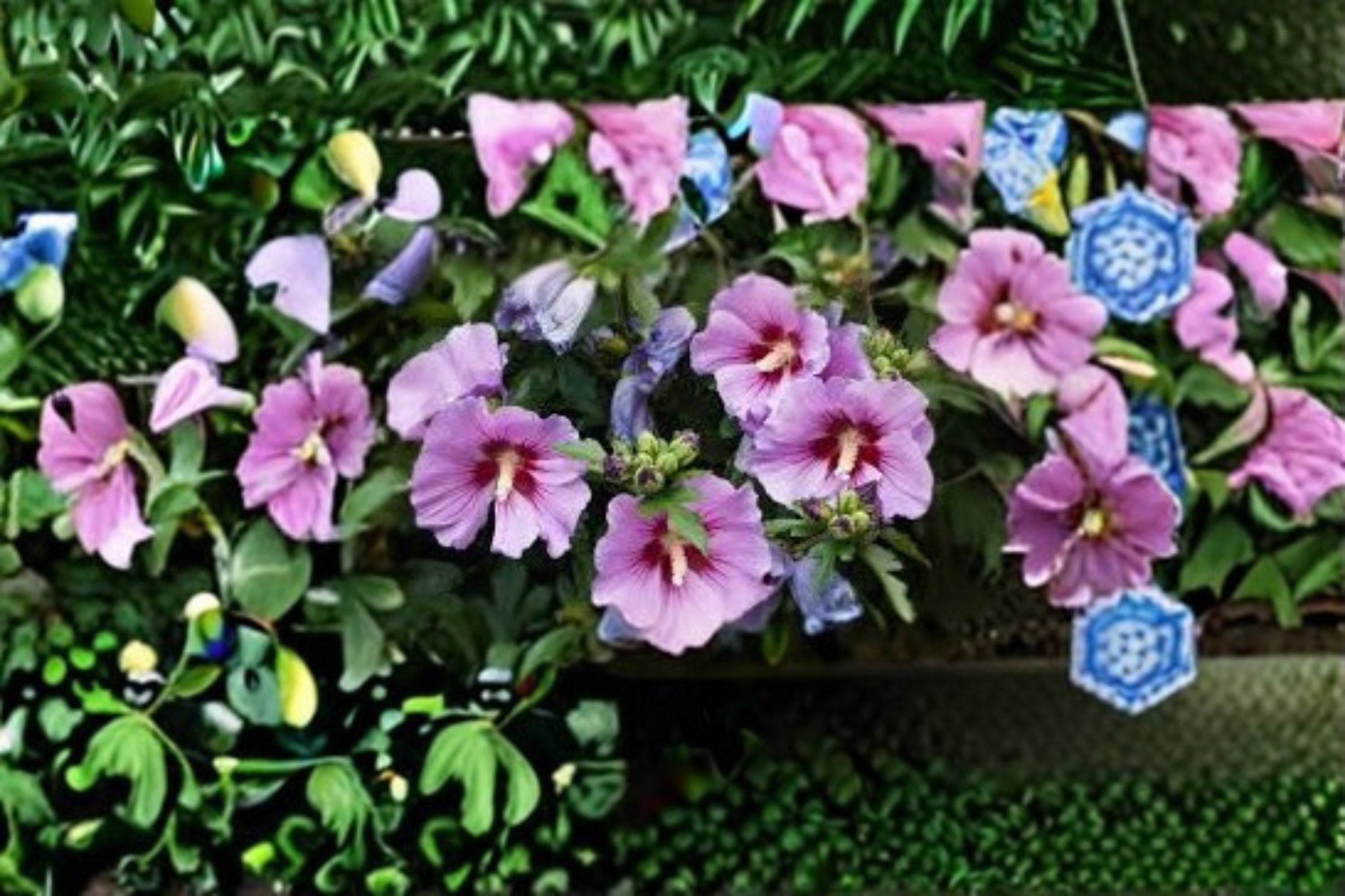 Rose of Sharon Seeds Hibiscus syriacus Pink Purple White Flower Seeds Shrub Althea Garden Planting 10 Seeds