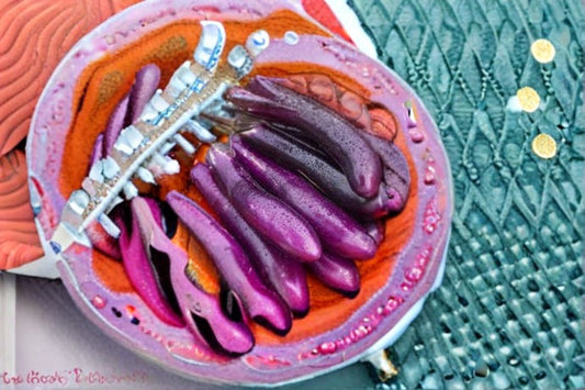 Long Purple Eggplant Seeds Solanum melongena Vegetable Seeds Garden Planting 50 Seeds