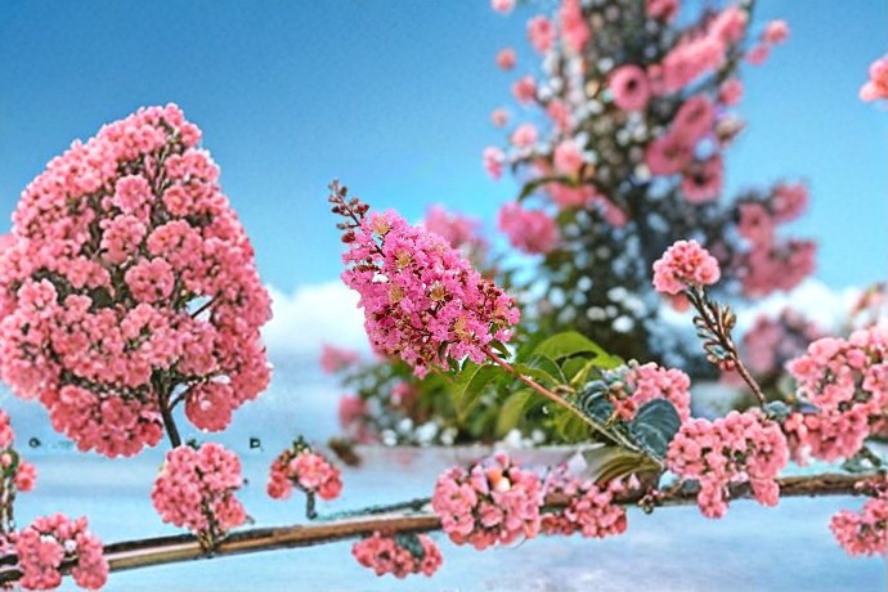 Sioux Crape Myrtle Live Plant – Pink Flowering Shrub