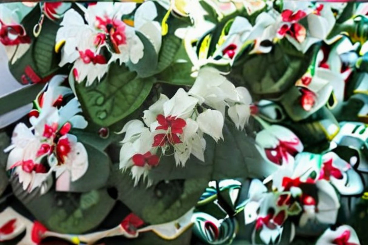 White Bleeding Heart Vine Live Plant in Pot – Clerodendrum thomsoniae White Form