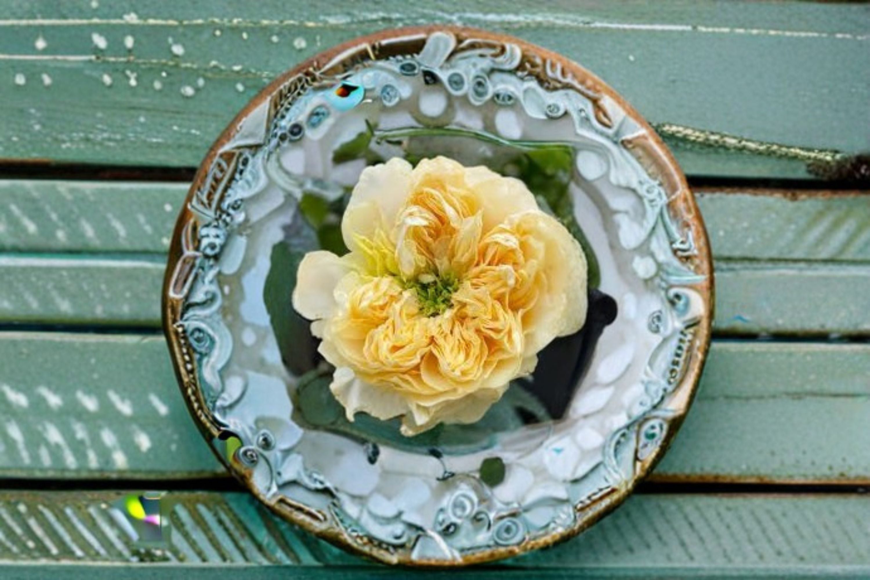 Royal Park Rose Own Root Live Plant – Yellow White Garden Rose