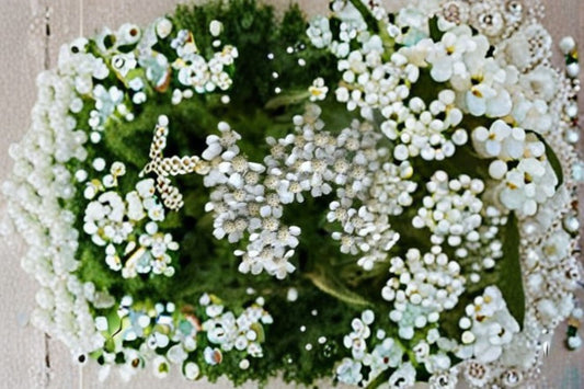 White Yarrow Live Plant Clump – Achillea millefolium Perennial