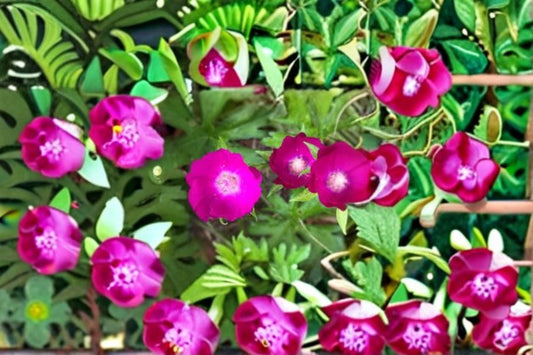 Purple Poppy Mallow Seeds Callirhoe Involucrata Magenta Wildflower Seeds Perennial Ground Cover Garden Planting 10 Seeds